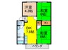 メゾンハイツ中野 3DKの間取り