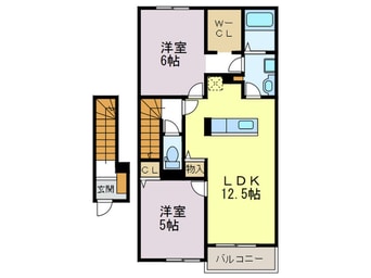 間取図 アルコバレーノⅦ　ノース
