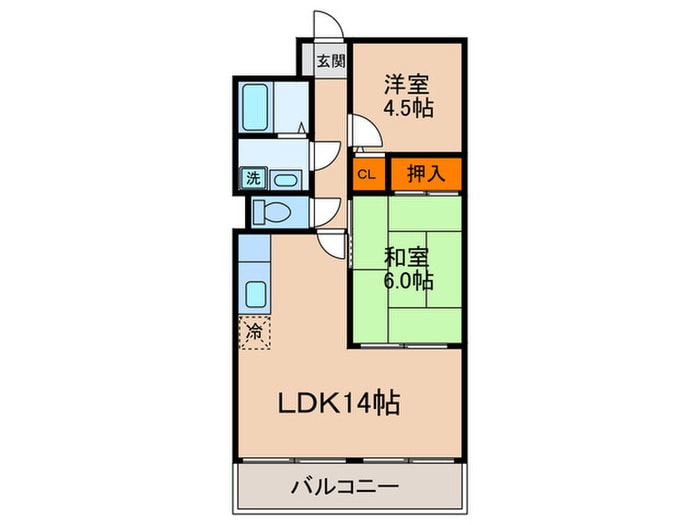 間取り図 クレ－ル塩屋