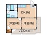 サニ－マンション東部 2DKの間取り