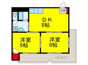 間取図 サニ－マンション東部