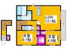 D-roomK・M金剛 2LDKの間取り