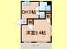 新館　小堀マンション 1DKの間取り