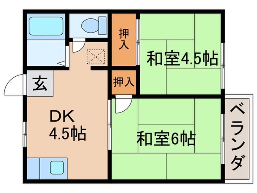 間取図 ハイツクリスタル
