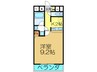 関目タウンビル 1Kの間取り
