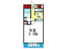 関目タウンビル 1Kの間取り