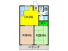 種村マンション１番館 2DKの間取り
