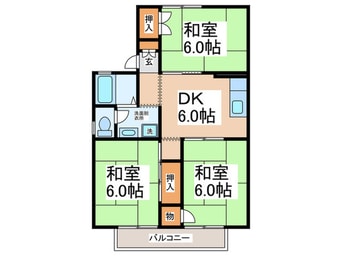 間取図 セジュ－ル正木