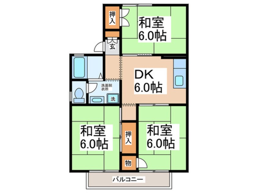 間取図 セジュ－ル正木