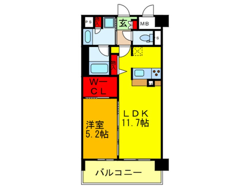 間取図 La CLochette de Ecrarge