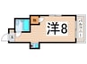 オ－ドリ－枚岡Ａ棟 1Rの間取り