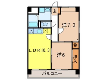 間取図 フレグランス芦屋