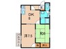ＣＡＳＡＢＬＡＮＣＡ伊丹 2DKの間取り