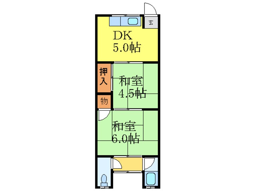 間取図 吉田コ－ポ