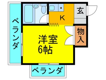 間取図 レスポワ－ル２１