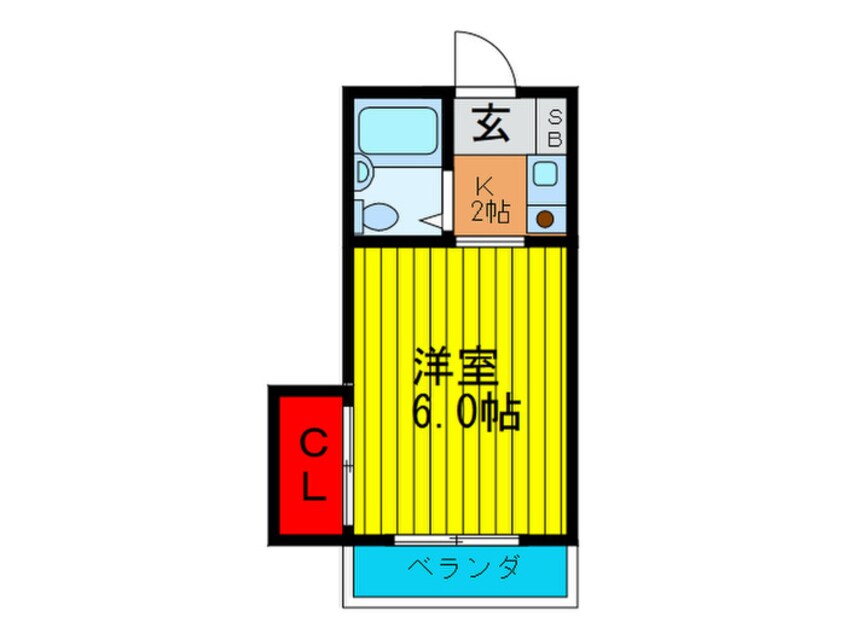 間取図 レスポワ－ル２１