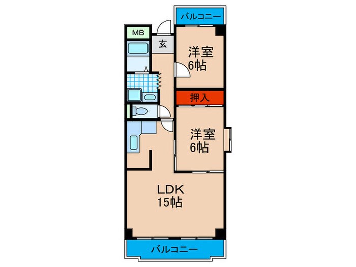 間取り図 エバ－ヒルズ