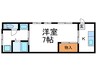 下瓦町路地貸家 1Kの間取り