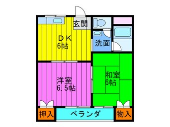 間取図 シティハイツ萱島