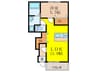 La　Clarte 1LDKの間取り