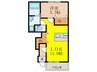 La　Clarte 1LDKの間取り