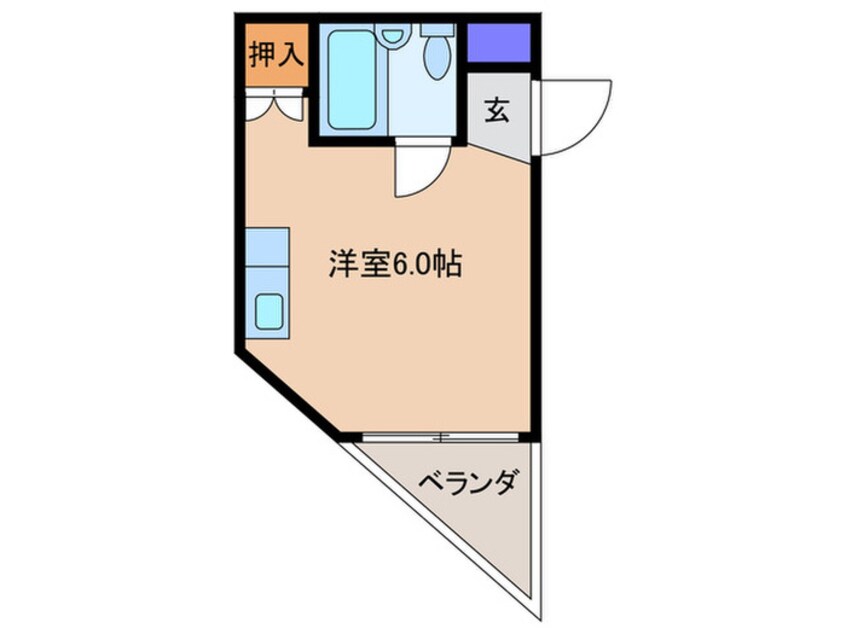 間取図 サンスリ－ハイツ長柄