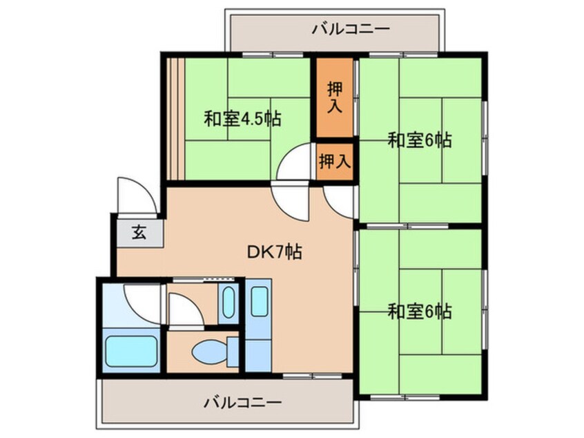 間取図 藪田マンション