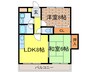 ﾌﾟﾗｻﾞ喜連西 2LDKの間取り