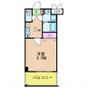 ｼｬﾝﾊﾟｰﾆｭK 1Kの間取り