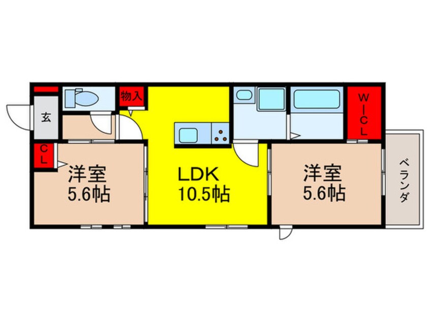 間取図 グランドソレーユ東山本Ⅴ