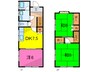ＹＯＫハイムⅡ（６号・７号） 3DKの間取り