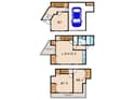甲陽園本庄町貸戸建の間取図