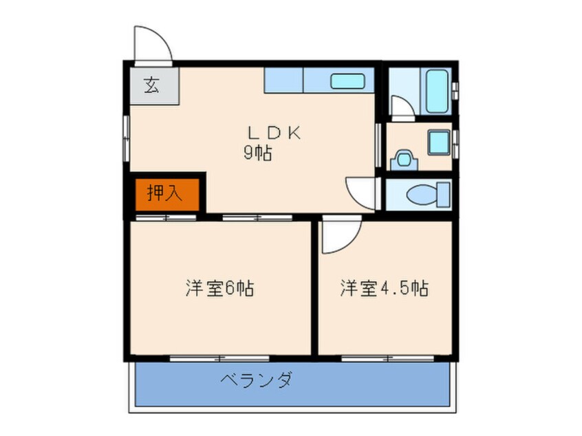 間取図 コ－ジイ天満