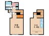 デザインメゾン茶屋町 1DKの間取り