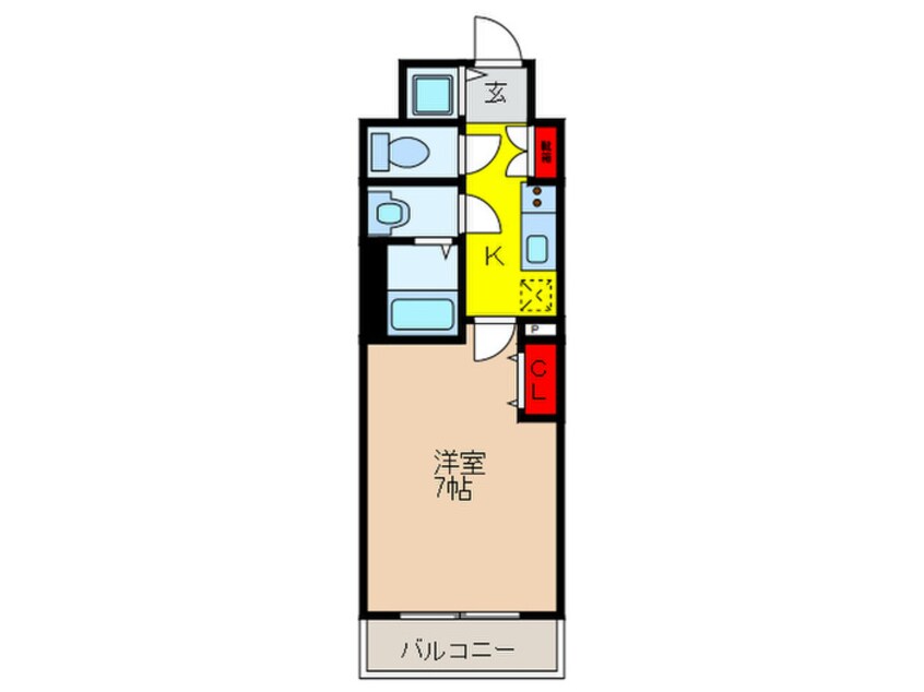 間取図 ファーストフィオーレ新梅田