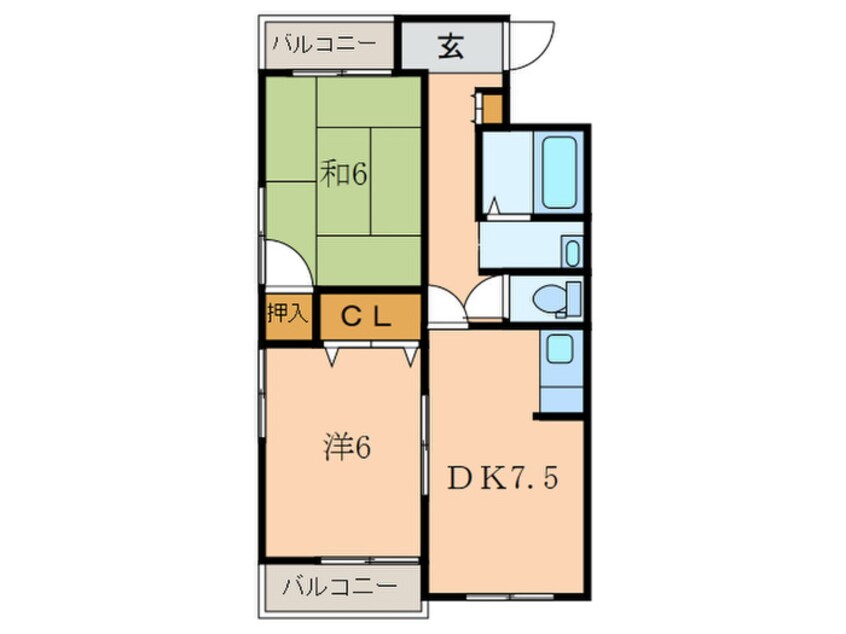 間取図 １６４ビル