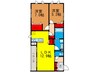 シャーメゾンソレイユ 2LDKの間取り