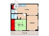 メゾン南花屋敷 2DKの間取り