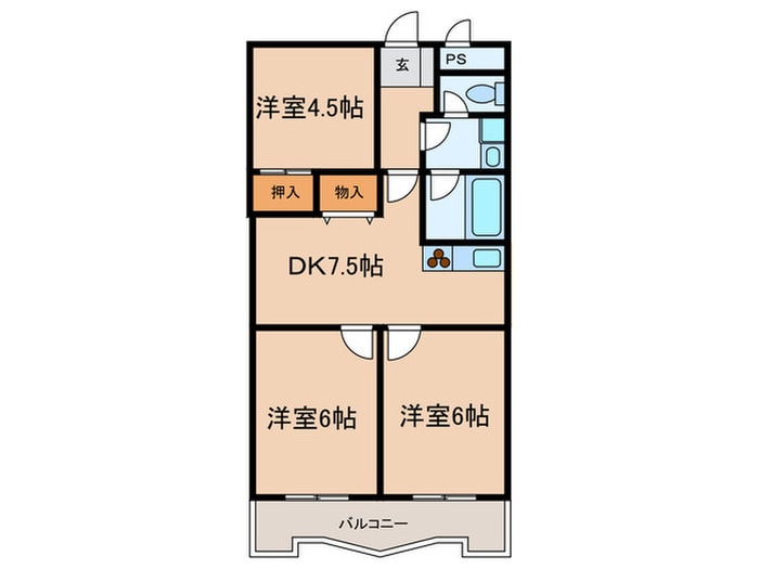 間取り図 シャン堀之内