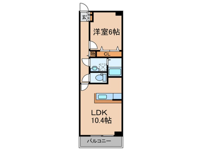 間取図 アニメ－ト松下１号館