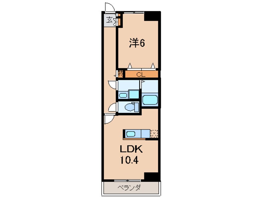 間取図 アニメ－ト松下１号館