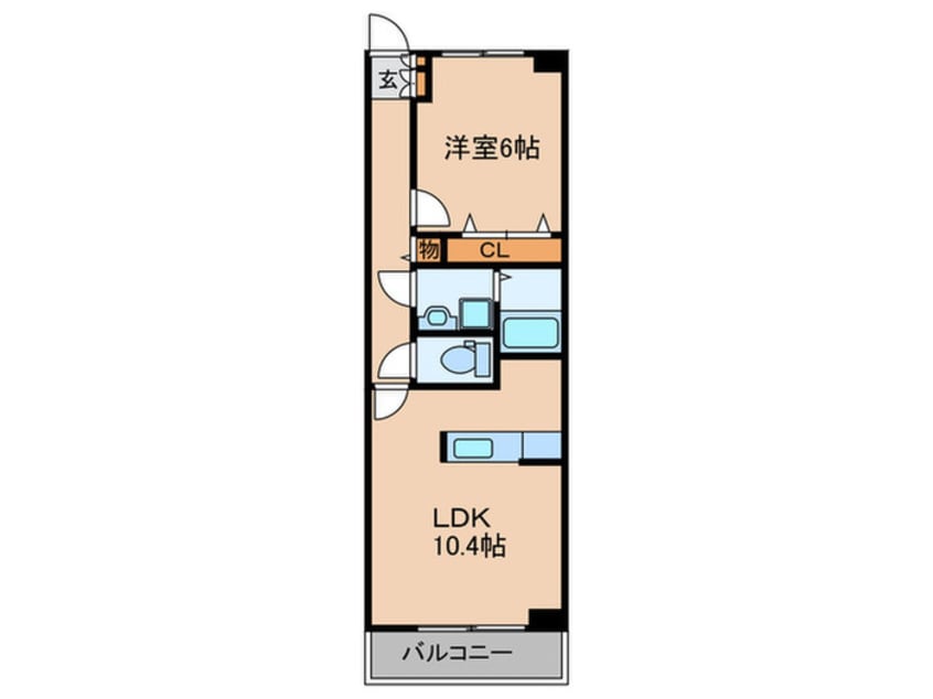 間取図 アニメ－ト松下１号館