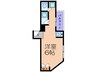 サンフラットⅡ 1Rの間取り