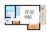 フレール下鴨 1Rの間取り