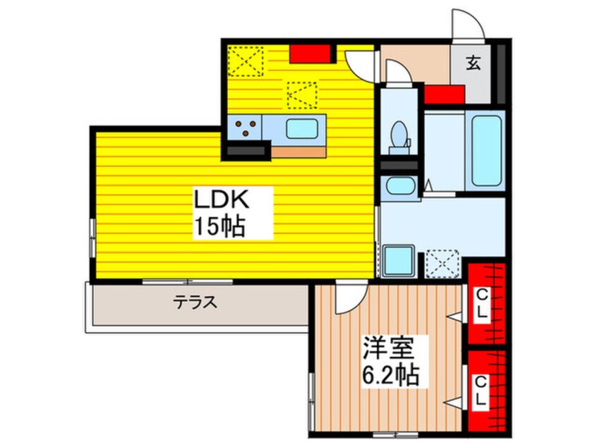 間取図 Clashist平野西North