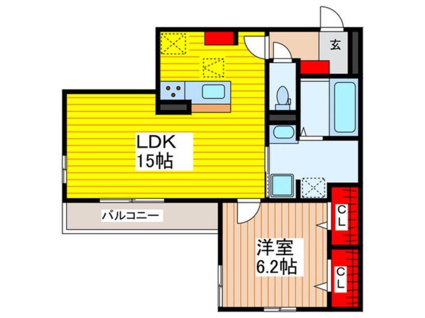 間取図 Clashist平野西North