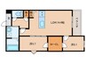 KOGIResidence若江本町 2LDKの間取り