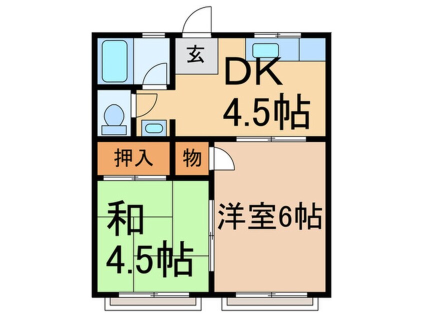 間取図 千鳥ケ丘ハイツ