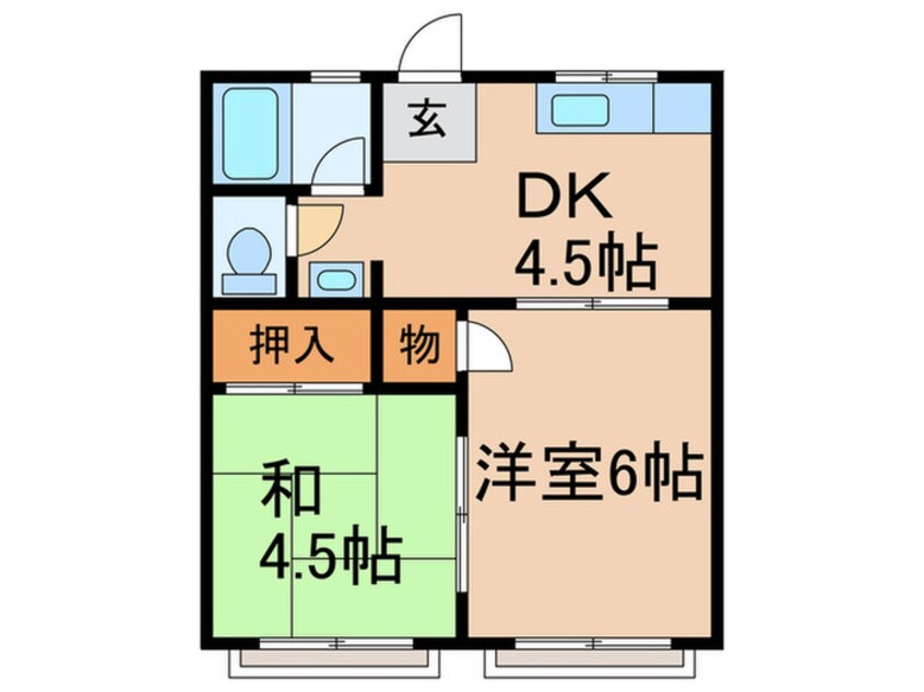 間取図 千鳥ケ丘ハイツ