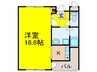 ロイヤルスプリングス 1Kの間取り